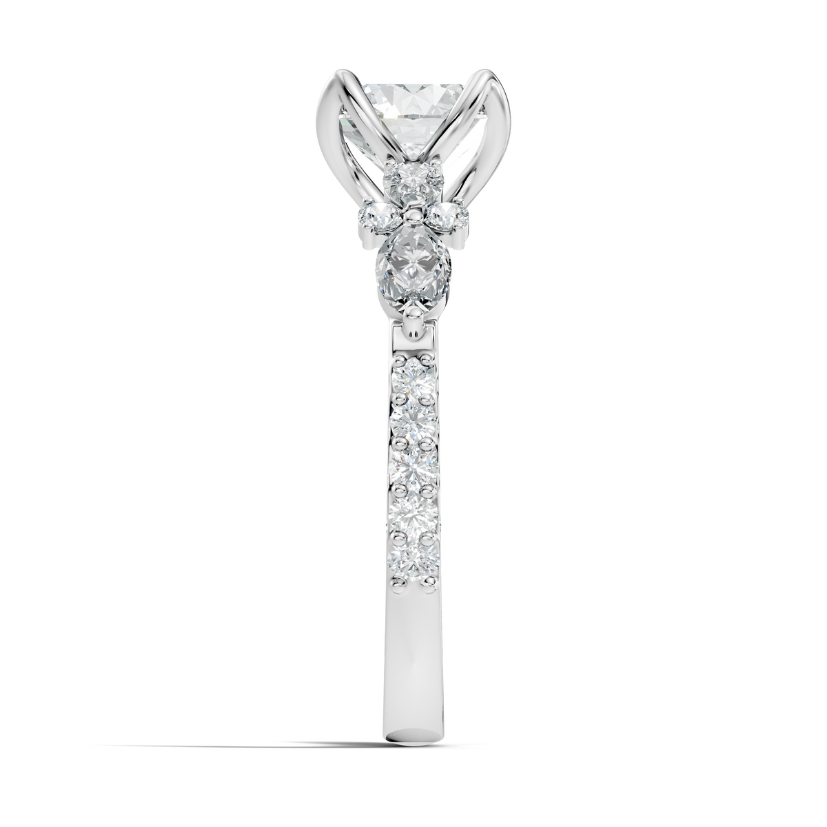 1.66CT Round, Marquise and Pear Cut Top Grade Diamond Minimalist Dainty Stunning Party Wear Ring - HIGHCARAT DIAMONDS