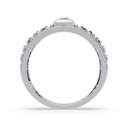 Round Cut Lab Grown Diamond Chain Link Open Weave Diamond Band - HIGHCARAT DIAMONDS