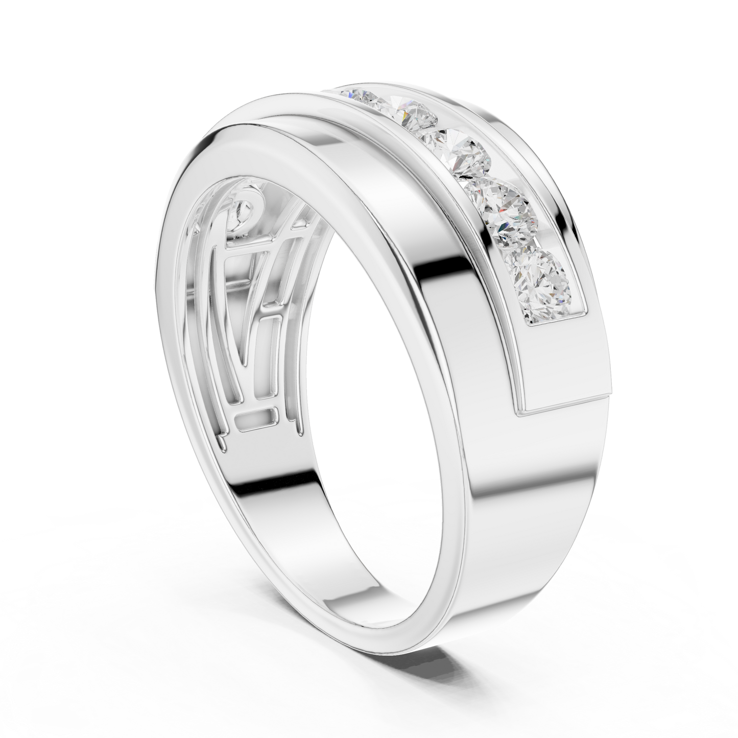 Lab Grown & Natural Round Shape Diamond Ethical Wear New Stunning Diamond Ring for Men - HIGHCARAT DIAMONDS