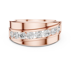 Lab Grown & Natural Round Shape Diamond Ethical Wear New Stunning Diamond Ring for Men - HIGHCARAT DIAMONDS