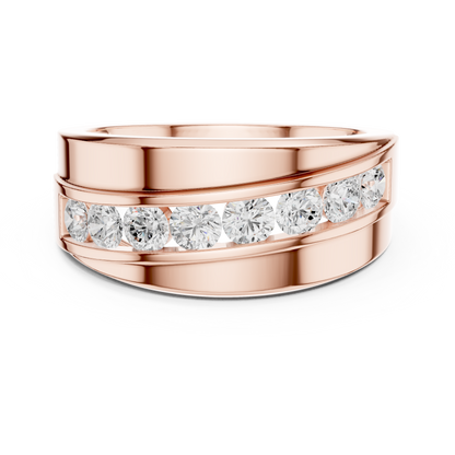 Lab Grown & Natural Round Shape Diamond Ethical Wear New Stunning Diamond Ring for Men - HIGHCARAT DIAMONDS