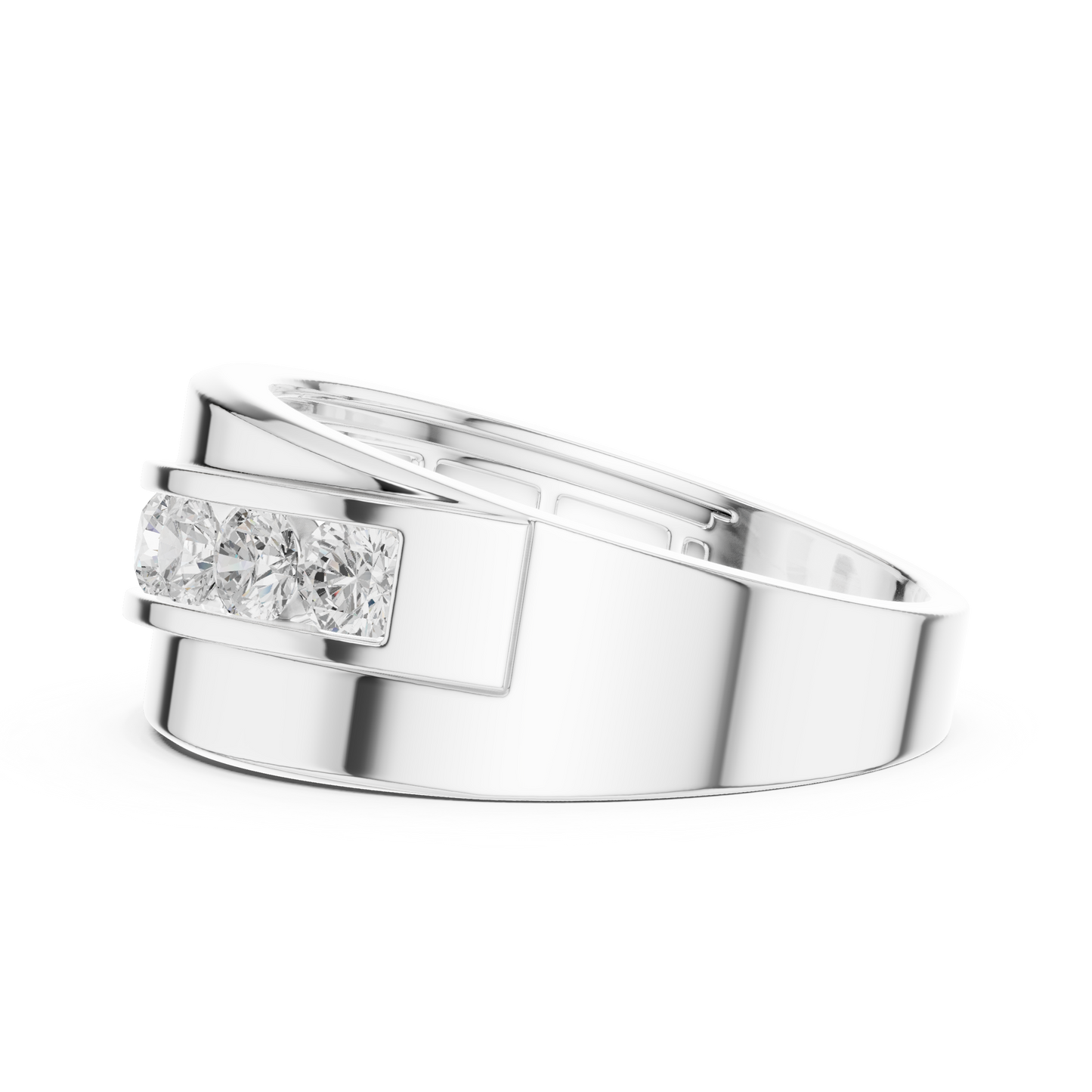 Lab Grown & Natural Round Shape Diamond Ethical Wear New Stunning Diamond Ring for Men - HIGHCARAT DIAMONDS
