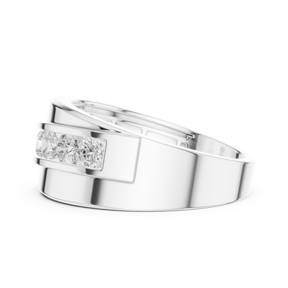 Lab Grown & Natural Round Shape Diamond Ethical Wear New Stunning Diamond Ring for Men - HIGHCARAT DIAMONDS
