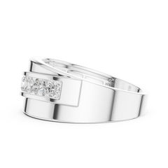 Lab Grown & Natural Round Shape Diamond Ethical Wear New Stunning Diamond Ring for Men - HIGHCARAT DIAMONDS