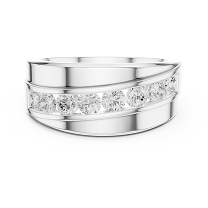 Lab Grown & Natural Round Shape Diamond Ethical Wear New Stunning Diamond Ring for Men - HIGHCARAT DIAMONDS