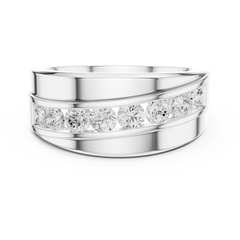 Lab Grown & Natural Round Shape Diamond Ethical Wear New Stunning Diamond Ring for Men - HIGHCARAT DIAMONDS