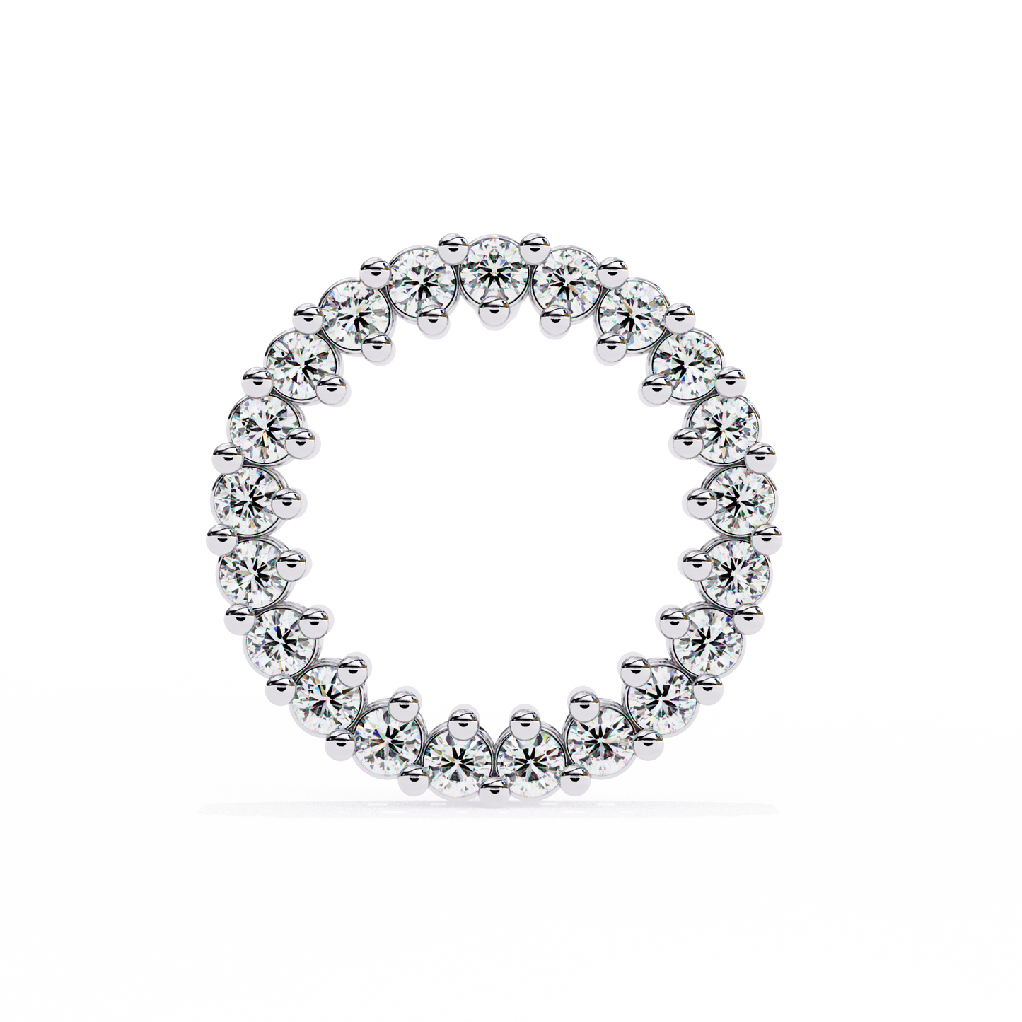 Round Cut Lab Grown Diamond Circle Shape Antique Delicate Prong Set Bridesmaid Stud Earring Gift For Women's - HIGHCARAT DIAMONDS