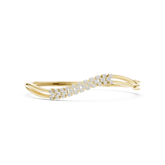 Round Cut Lab Grown Diamond Classic Prong Set Party Wear Bracelet - HIGHCARAT DIAMONDS