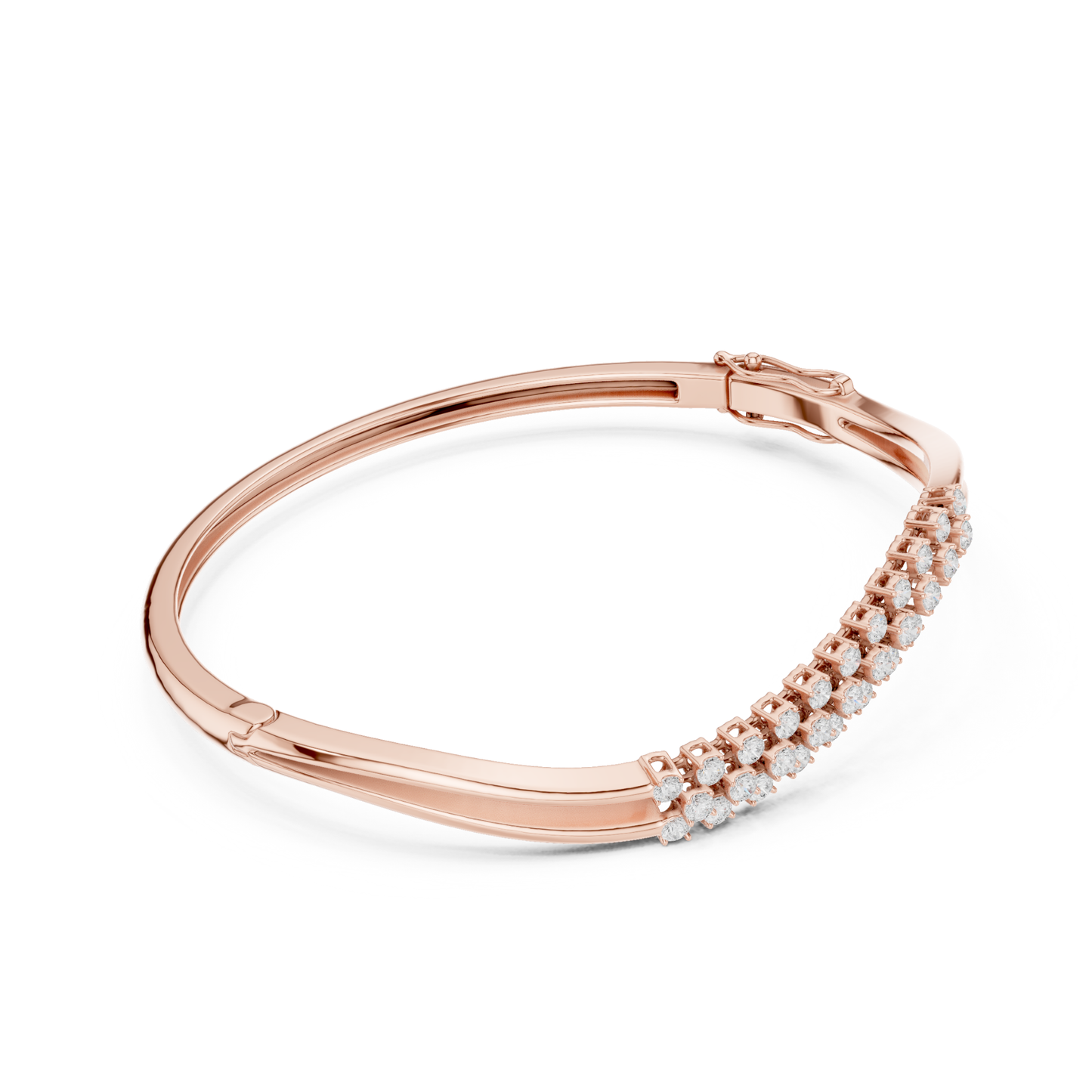 Round Cut Lab Grown Diamond Classic Prong Set Party Wear Bracelet - HIGHCARAT DIAMONDS