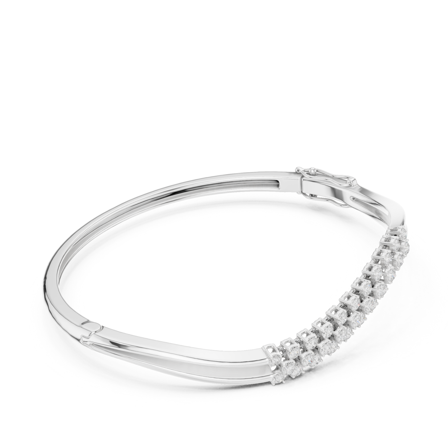 Round Cut Lab Grown Diamond Classic Prong Set Party Wear Bracelet - HIGHCARAT DIAMONDS