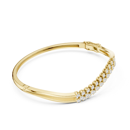 Round Cut Lab Grown Diamond Classic Prong Set Party Wear Bracelet - HIGHCARAT DIAMONDS