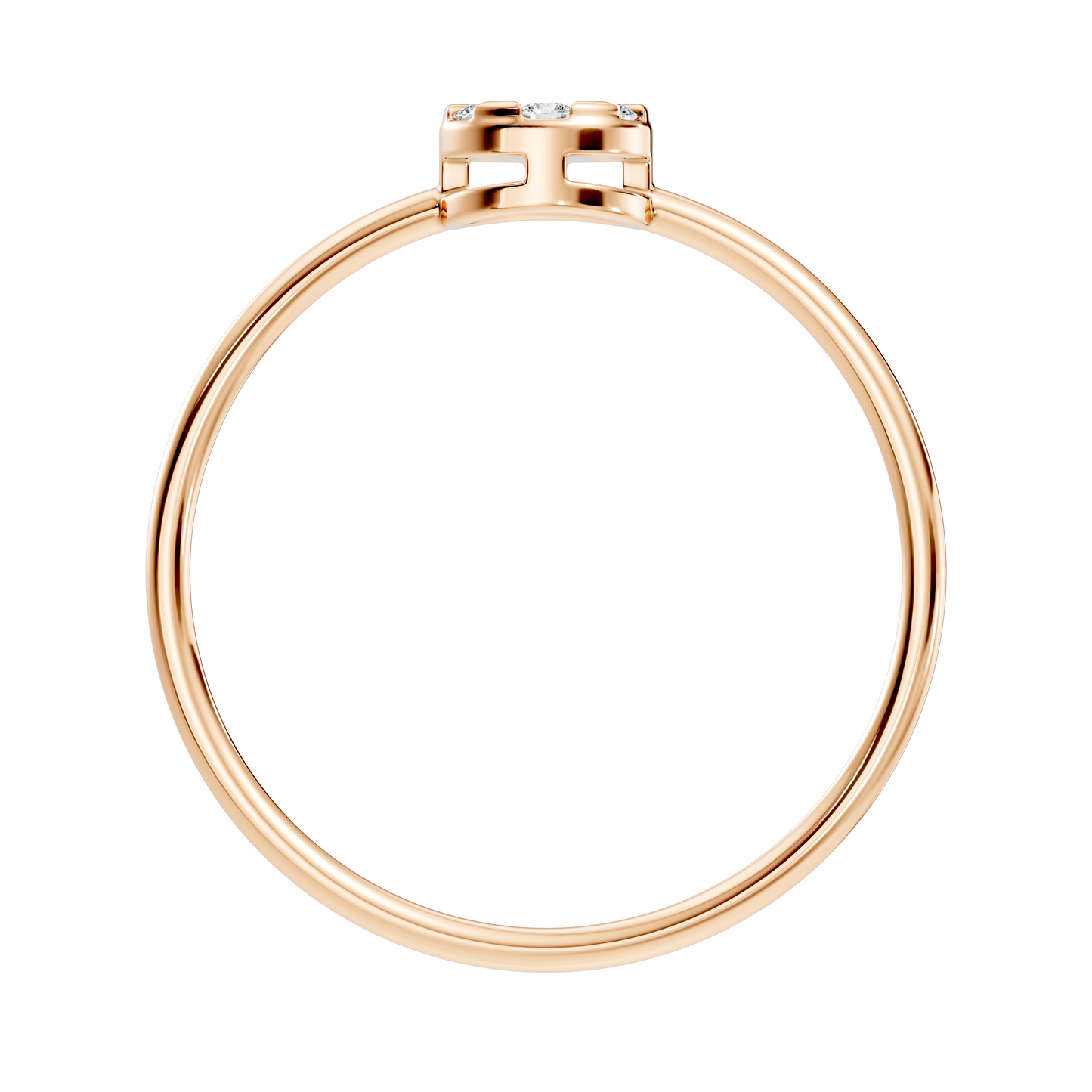 Round Cut Lab-Grown Diamond Cluster Promise Ring