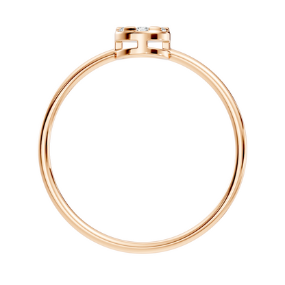 Round Cut Lab-Grown Diamond Cluster Promise Ring