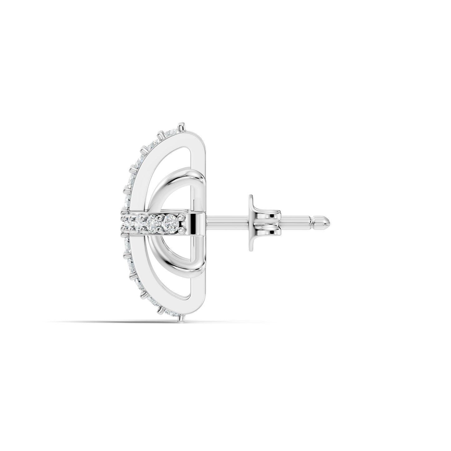 Round Shape Lab Grown & Natural Diamond Sinning Fabulous Unique Stud Diamond Earrings - HIGHCARAT DIAMONDS