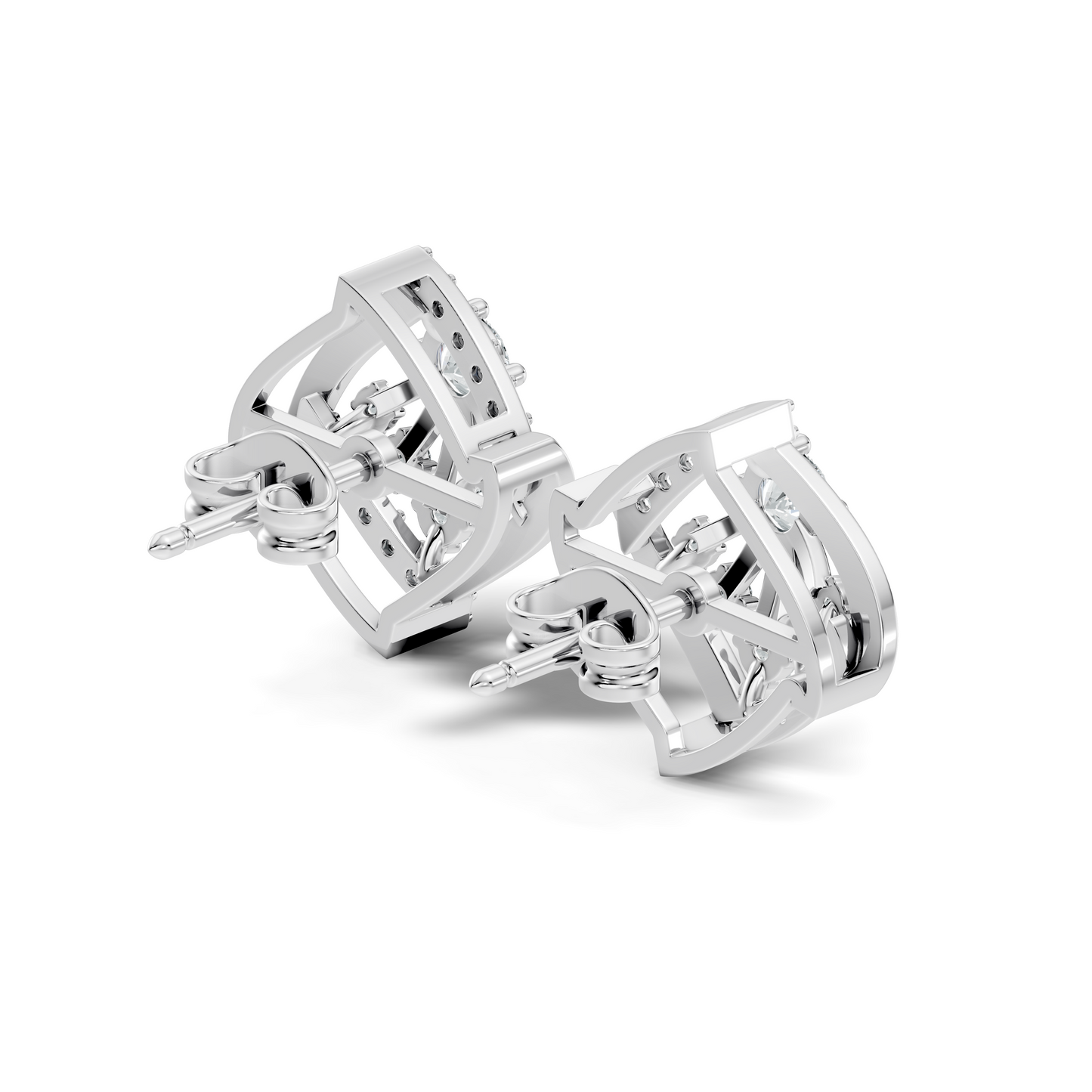 Classic Round Cut Diamond Stud Earring For Women In 14K Solid Yellow Gold - HIGHCARAT DIAMONDS