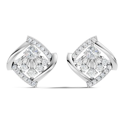 Classic Round Cut Diamond Stud Earring For Women In 14K Solid Yellow Gold - HIGHCARAT DIAMONDS