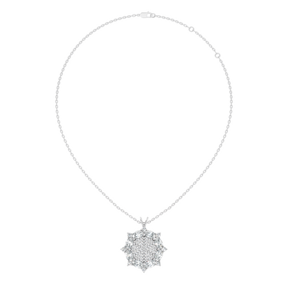 Elegant Round Cut Diamond Pendant Affordable Vintage Style Jewelry for Her - HIGHCARAT DIAMONDS