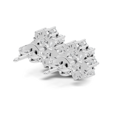 14k Solid Gold Round Shape Sparkling Shinning Elegance Diamond Earrings For Women - HIGHCARAT DIAMONDS