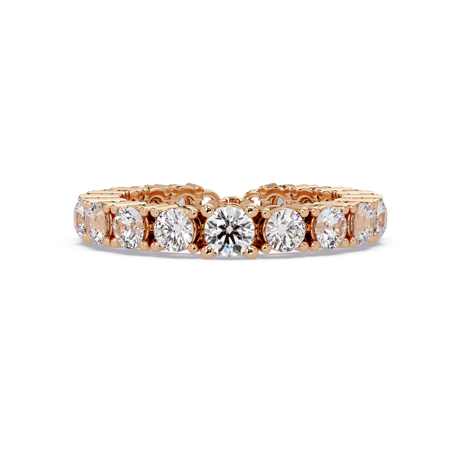 Round Cut Lab Grown Diamond Line Bracelet - HIGHCARAT DIAMONDS