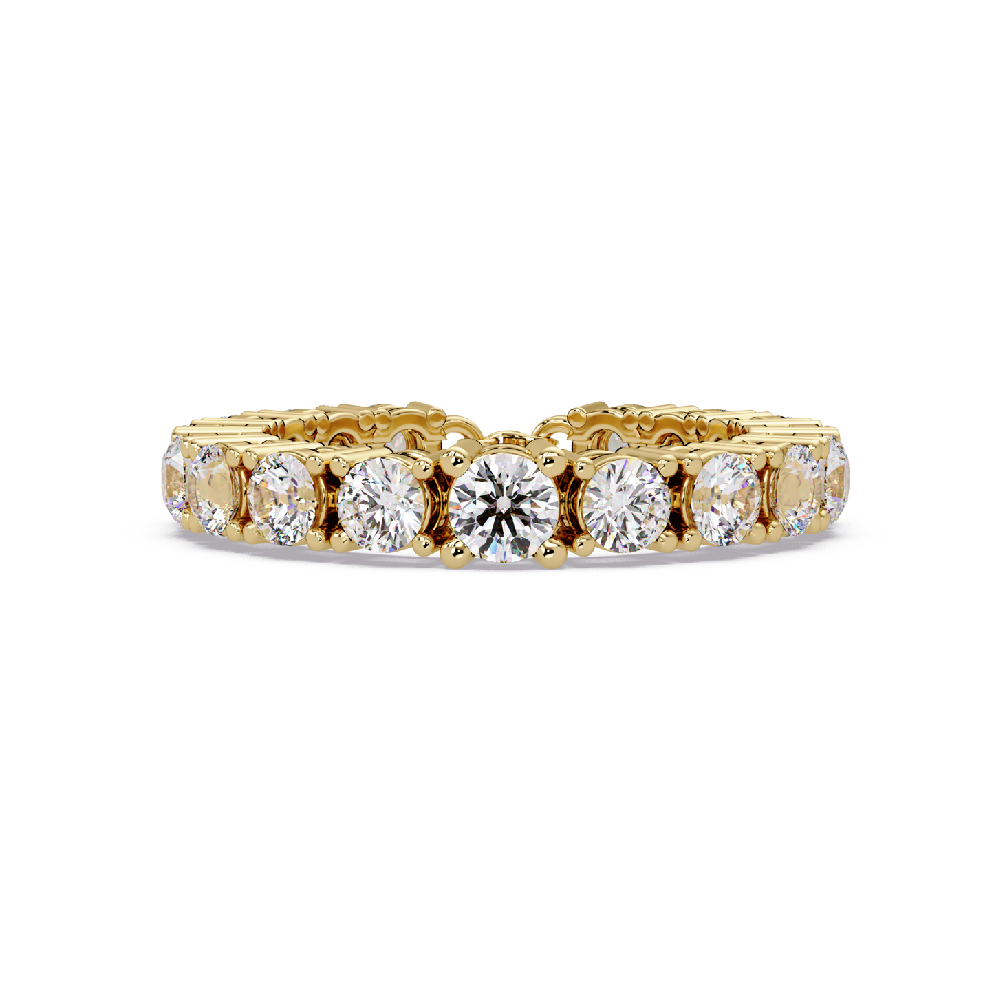 Round Cut Lab Grown Diamond Line Bracelet - HIGHCARAT DIAMONDS