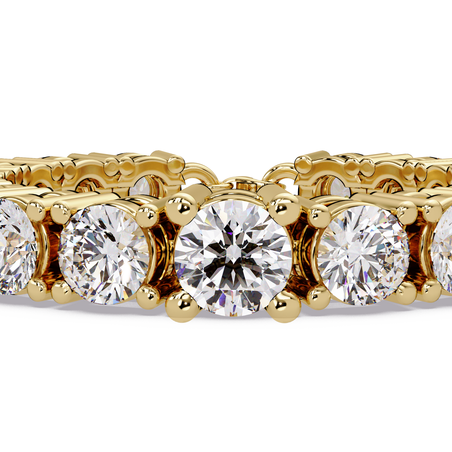 Round Cut Lab Grown Diamond Line Bracelet - HIGHCARAT DIAMONDS