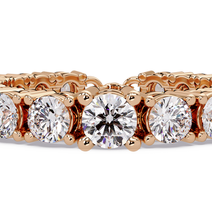 Round Cut Lab Grown Diamond Line Bracelet - HIGHCARAT DIAMONDS