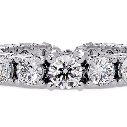 Round Cut Lab Grown Diamond Line Bracelet - HIGHCARAT DIAMONDS