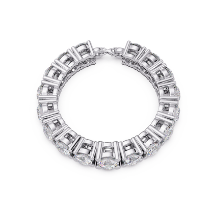 Round Cut Lab Grown Diamond Line Bracelet - HIGHCARAT DIAMONDS