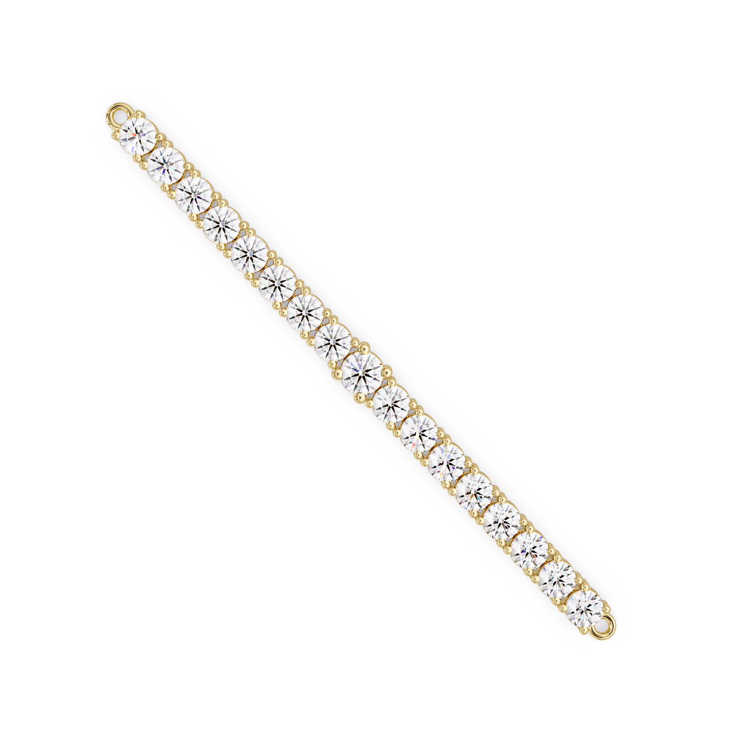 Round Cut Lab Grown Diamond Line Bracelet - HIGHCARAT DIAMONDS