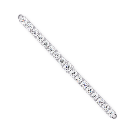 Round Cut Lab Grown Diamond Line Bracelet - HIGHCARAT DIAMONDS