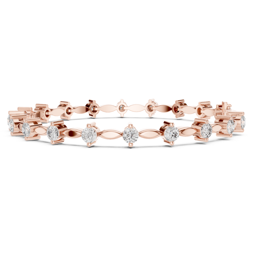 2.09CT Round Cut Top Grade Diamond Unique Delicate Elegant Vintage Tennis Bracelet Gift For Women's - HIGHCARAT DIAMONDS