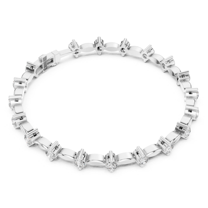 2.09CT Round Cut Top Grade Diamond Unique Delicate Elegant Vintage Tennis Bracelet Gift For Women's - HIGHCARAT DIAMONDS