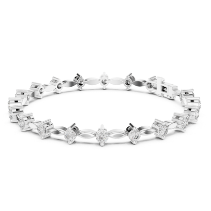 2.09CT Round Cut Top Grade Diamond Unique Delicate Elegant Vintage Tennis Bracelet Gift For Women's - HIGHCARAT DIAMONDS
