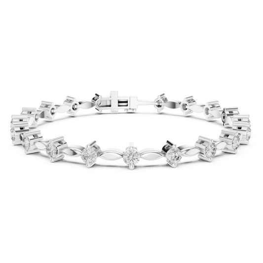 2.09CT Round Cut Top Grade Diamond Unique Delicate Elegant Vintage Tennis Bracelet Gift For Women's - HIGHCARAT DIAMONDS