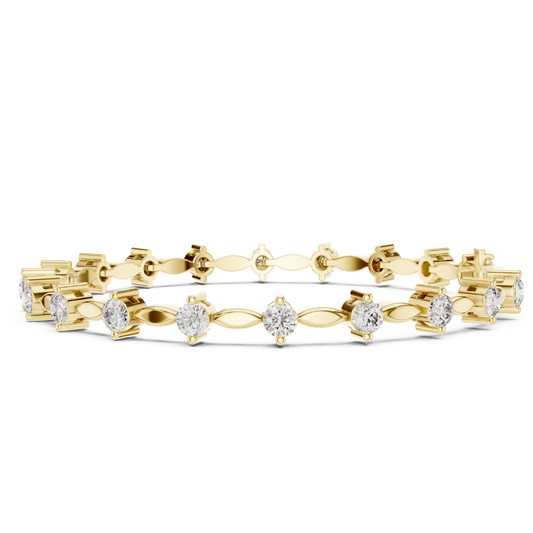 2.09CT Round Cut Top Grade Diamond Unique Delicate Elegant Vintage Tennis Bracelet Gift For Women's - HIGHCARAT DIAMONDS