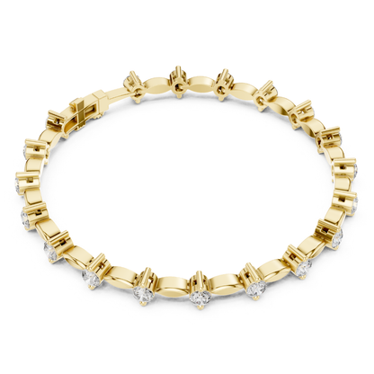 2.09CT Round Cut Top Grade Diamond Unique Delicate Elegant Vintage Tennis Bracelet Gift For Women's - HIGHCARAT DIAMONDS