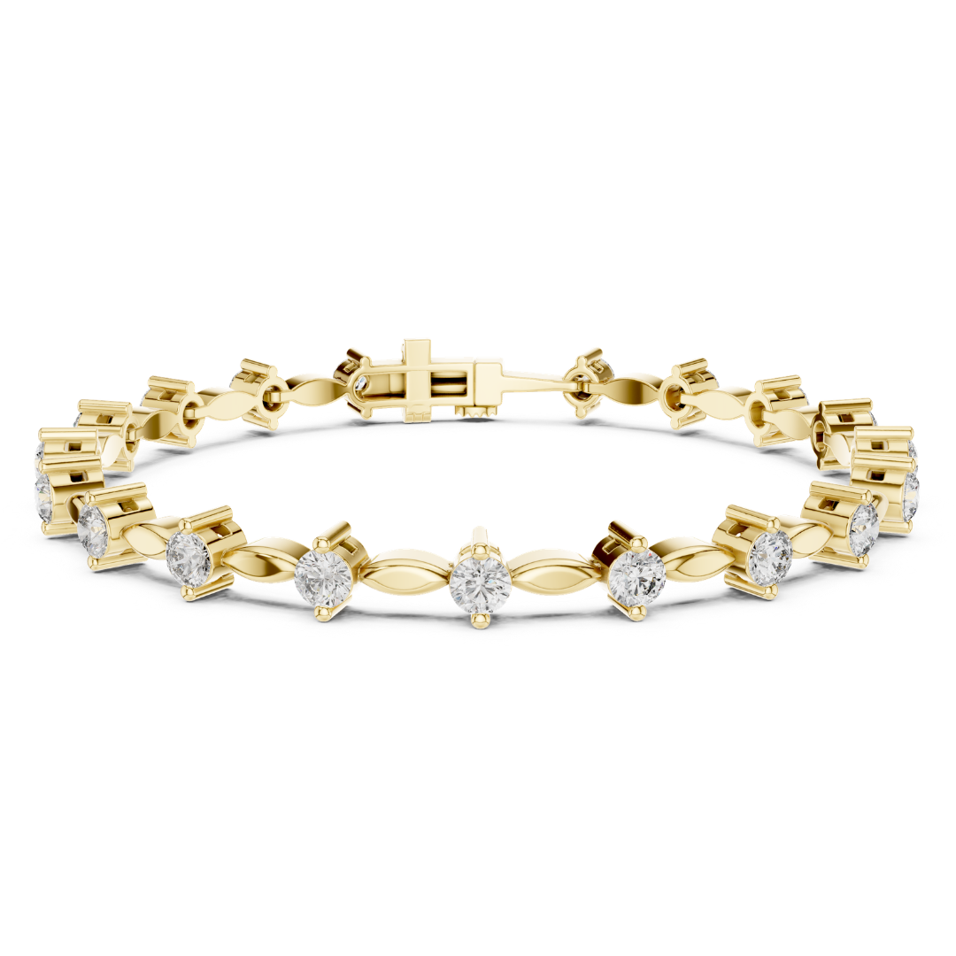 2.09CT Round Cut Top Grade Diamond Unique Delicate Elegant Vintage Tennis Bracelet Gift For Women's - HIGHCARAT DIAMONDS