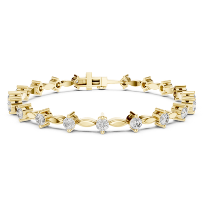 2.09CT Round Cut Top Grade Diamond Unique Delicate Elegant Vintage Tennis Bracelet Gift For Women's - HIGHCARAT DIAMONDS