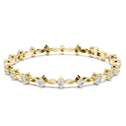 2.09CT Round Cut Top Grade Diamond Unique Delicate Elegant Vintage Tennis Bracelet Gift For Women's - HIGHCARAT DIAMONDS