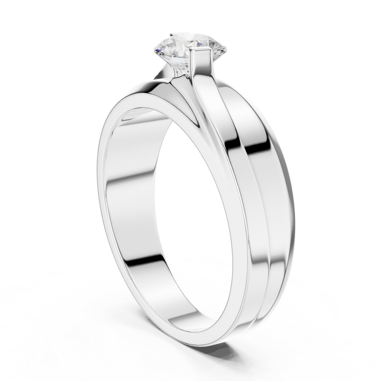 Lab grown Diamond Round Shapes 14k Solid Rose Gold Every Wear Wedding Wear Diamond Ring  For men's - HIGHCARAT DIAMONDS
