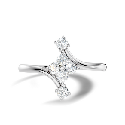 Round Cut Lab grown and Natural Diamond Vintage Minimalist Dainty Classic Promise  Ring For Her - HIGHCARAT DIAMONDS