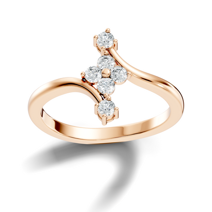 Round Cut Lab grown and Natural Diamond Vintage Minimalist Dainty Classic Promise  Ring For Her - HIGHCARAT DIAMONDS