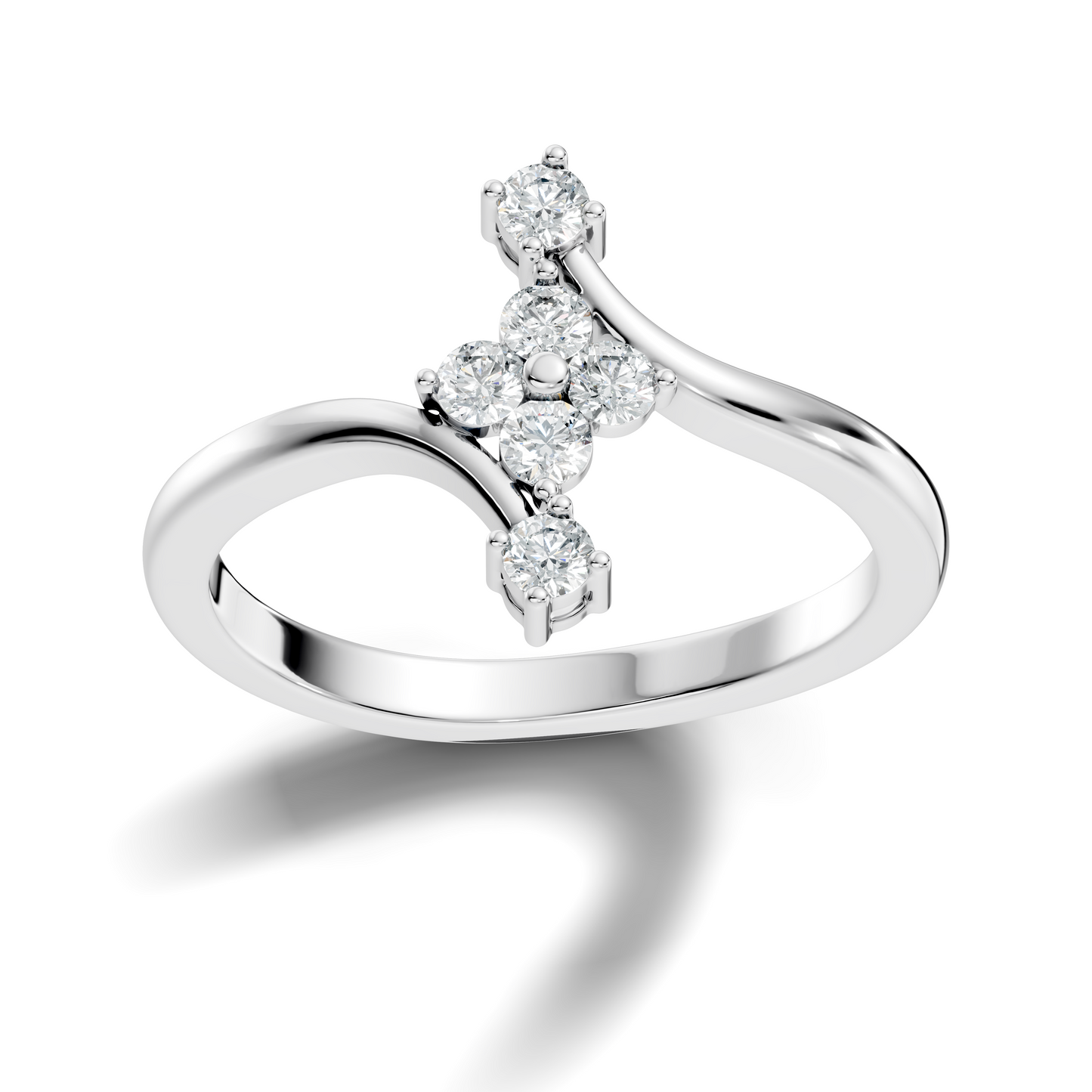Round Cut Lab grown and Natural Diamond Vintage Minimalist Dainty Classic Promise  Ring For Her - HIGHCARAT DIAMONDS