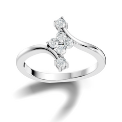 Round Cut Lab grown and Natural Diamond Vintage Minimalist Dainty Classic Promise  Ring For Her - HIGHCARAT DIAMONDS