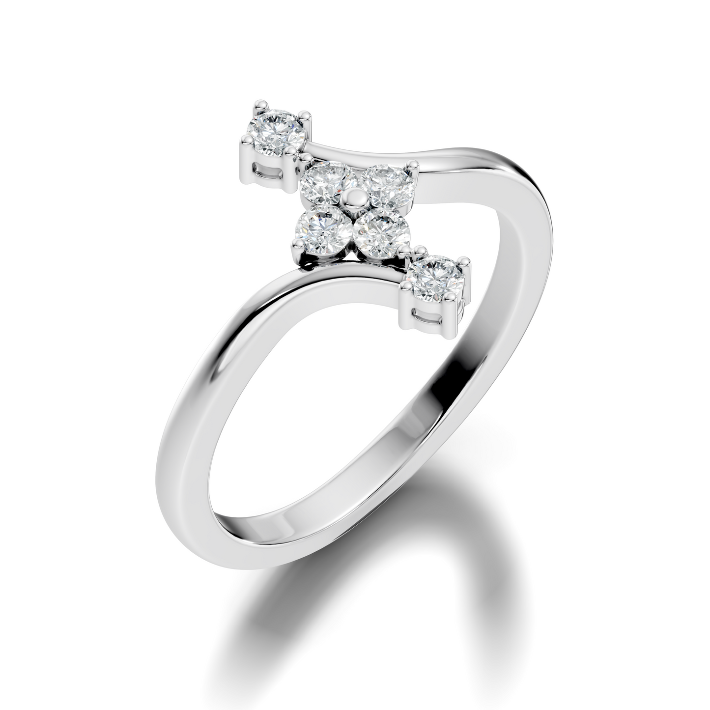 Round Cut Lab grown and Natural Diamond Vintage Minimalist Dainty Classic Promise  Ring For Her - HIGHCARAT DIAMONDS
