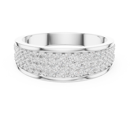 18k Solid Gold Round Shapes Lab grown & Natural Diamond Men Ring For Every Occasionally Wear For Her - HIGHCARAT DIAMONDS