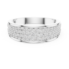 18k Solid Gold Round Shapes Lab grown & Natural Diamond Men Ring For Every Occasionally Wear For Her - HIGHCARAT DIAMONDS