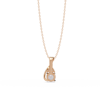 Round Cut Lab Grown Diamond Prong Set 4 Stone Pendant - HIGHCARAT DIAMONDS