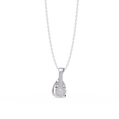 Round Cut Lab Grown Diamond Prong Set 4 Stone Pendant - HIGHCARAT DIAMONDS