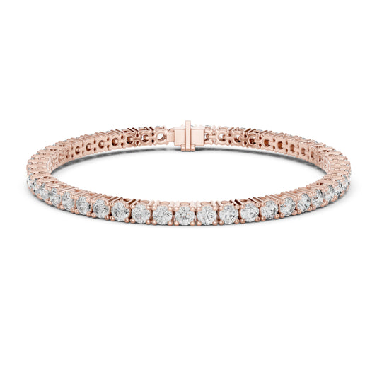 6.37 CT Round Cut Top Grade Diamond Antique Delicate Vintage Tennis Bracelet In Lab Or Natural Diamonds - HIGHCARAT DIAMONDS
